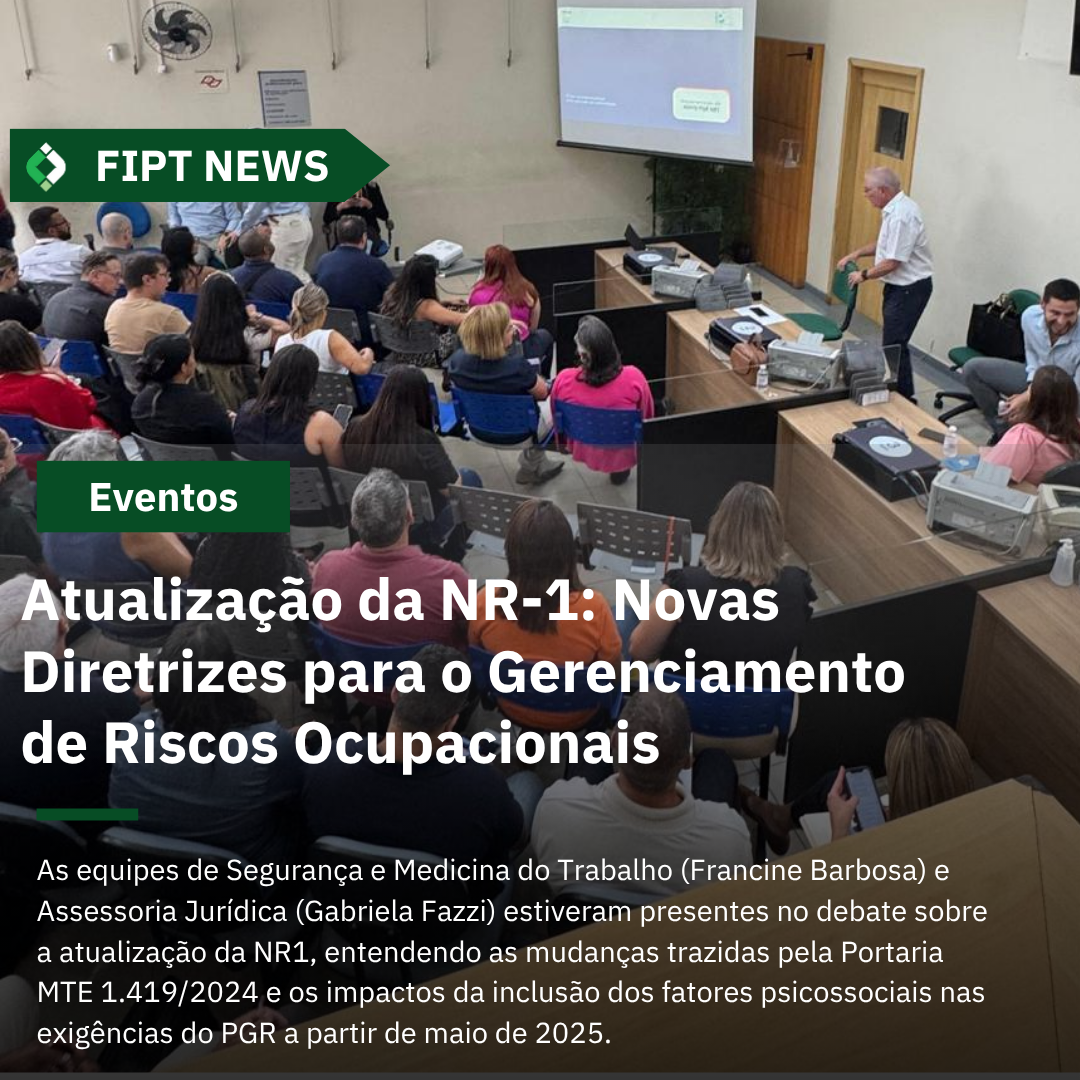 Atualização da NR-1: Gestão de Riscos Ocupacionais em Debate